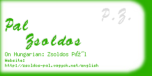 pal zsoldos business card